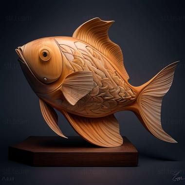 3D модель Каллихт рыба (STL)